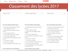 Tablet Screenshot of classement-lycees.com